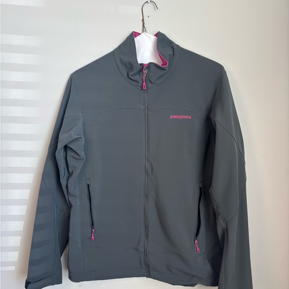 Patagonia Women's Gray and Pink Ski Jacket